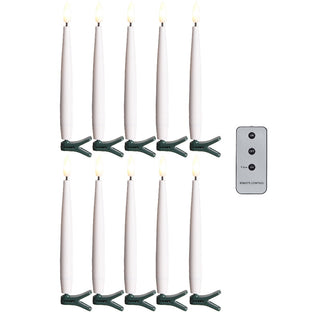 Clip-On Lighted Candles with Remote Set