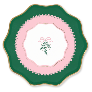 Coquette Christmas Small Bows Dessert Plates