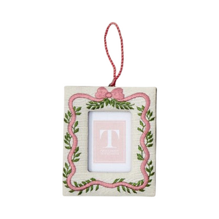 Holiday Memories Embroidered Photo Frame Ornament