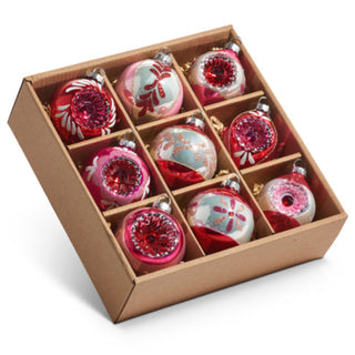 Pink Vintage Ornament Set