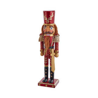 Gold & Burgundy Nutcracker