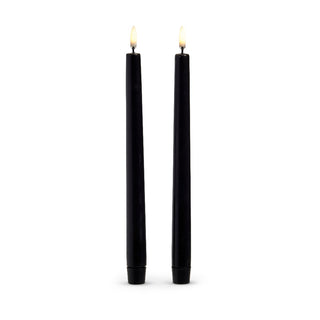 *DC* 10" Uyuni Black Taper Candles