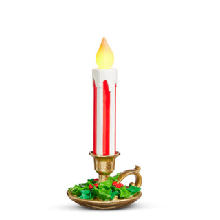 Vintage Lit Candlestick