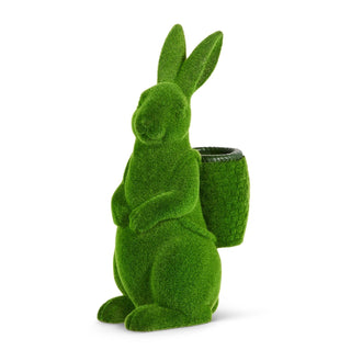 24″ Moss Rabbit with Basket Backpack