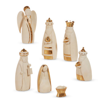 Elegant Gold Nativity Set