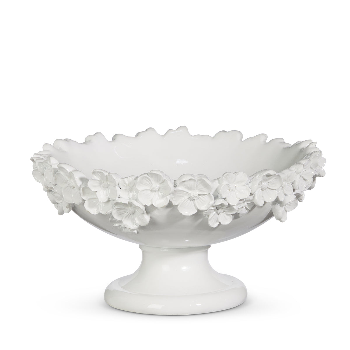 White Floral Decorative Bowl | Miss Cayce's (Midland, TX)