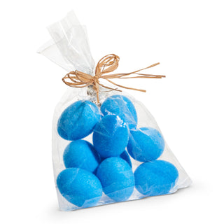 Blue Flocked Easter Eggs