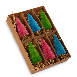 Multicolored Tree Clip Ornament Set