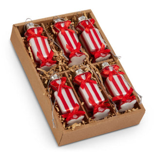 Peppermint Candy Ornaments Set