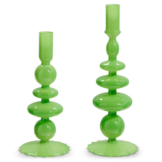 Green Candle Sticks Set
