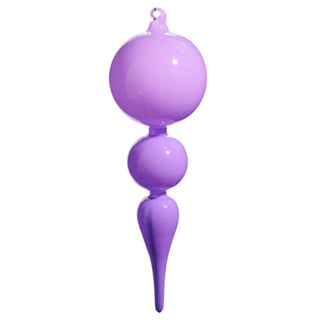 Purple Glass Finial Ornament, 10"