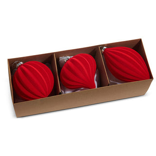 Red Flocked Ornament