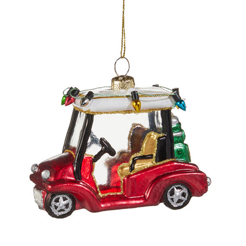 RAZ Golf Cart Ornament