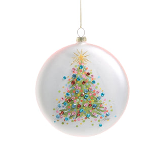 4.75" Holly Jolly Tree Ornnament