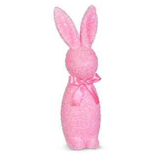 Iridescent Pink Flocked Bunny