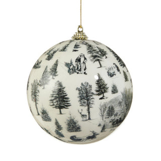 Through The Woods Ball Ornament, 4"
