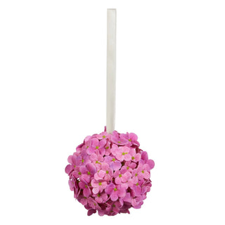 7" Pink Hydrangea Ball