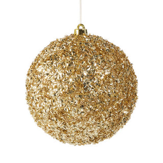 Gold Glitter Ball Ornament, 8"