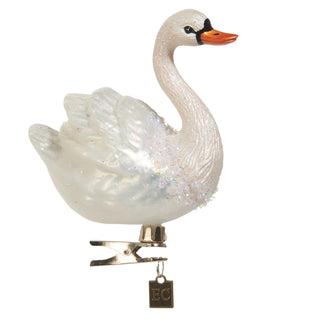 White Swan Clip-On Ornament