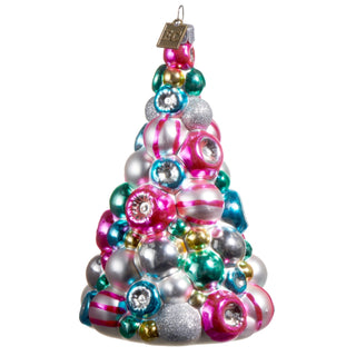 Multicolored Reflector Tree Ornament