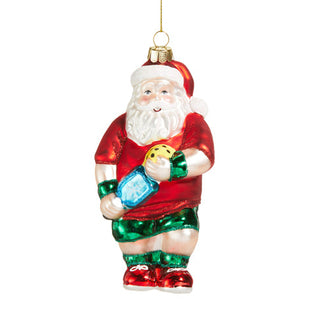 Santa Pickleballer Ornament