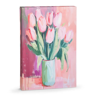 Pink Tulip Floral Wall Art