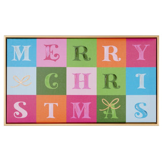 Color Block Merry Christmas Wall Art
