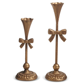 Bow Candlesticks Set