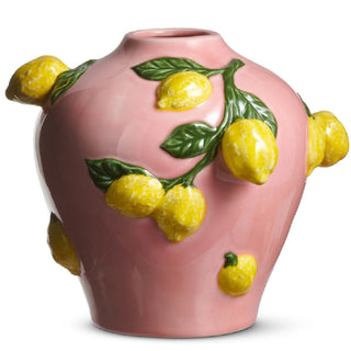 8.5" Pink Lemon Vase