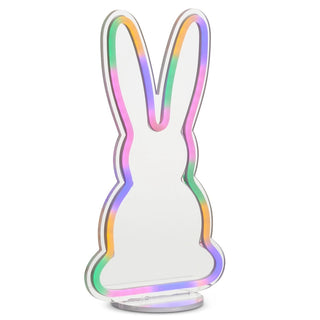 Lighted Neon Bunny Sign