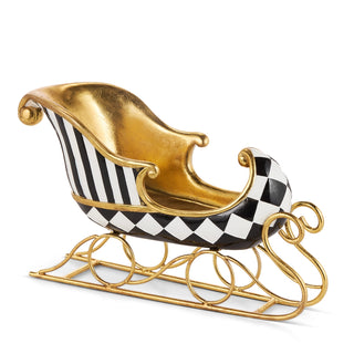 Black and White Checkered Sleigh