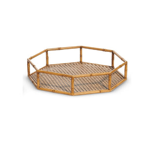 Faux Bamboo Octagonal Trays