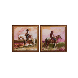 Wranglers at Dusk Framed Wall Art