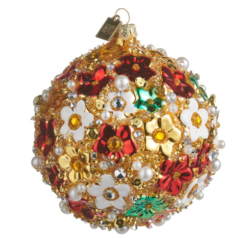 Multicolor Blossom Ball Ornament