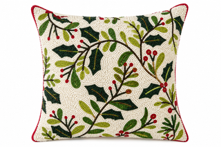 Beaded Christmas Pillow