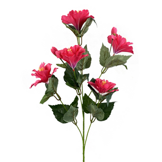 Five Bloom Hibiscus Spray, Pink