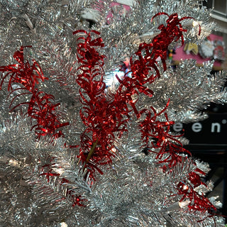 Red Metallic Tinsel Spray