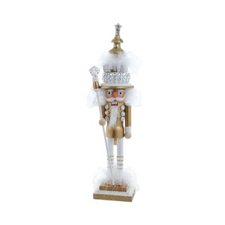 Hollywood Nutcracker™ Gold, White & Silver Tree Hat Nutcracker