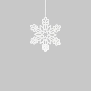 Foam Glitter Snowflake