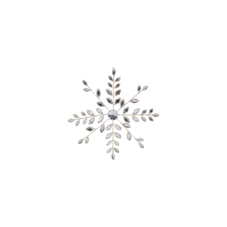 Clear Jeweled Snowflake Ornament
