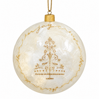 Pearl & Gold Christmas Ornaments