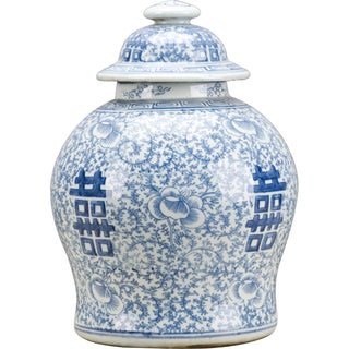 Blue and White Ginger Vase