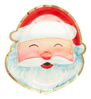 Jolly Santa Salad Plate Set