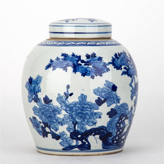 Chinoiserie Birds & Florals Bulb Jar