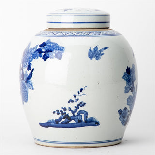 Chinoiserie Birds & Florals Bulb Jar