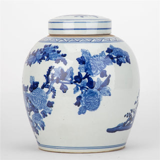 Chinoiserie Birds & Florals Bulb Jar