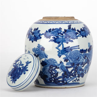 Chinoiserie Birds & Florals Bulb Jar