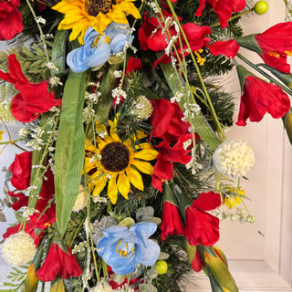 Rainbow Blossom Teardrop