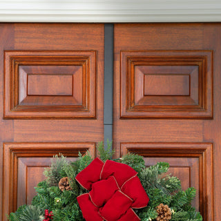 Adjustable Wreath Hanger, Matte Black