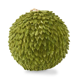 Green Petal Leaf Ball Ornament, 8"